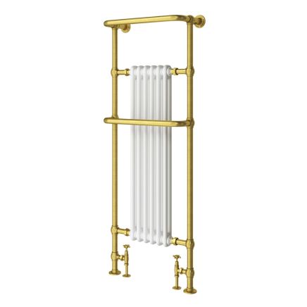 Hive White and Gold Heated Towel Rail 1500x583mm