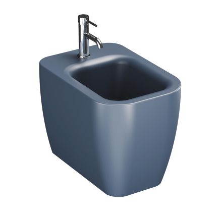 Micheli Navy Back to Wall Bidet