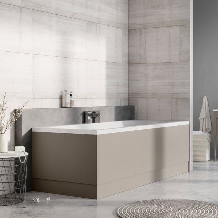 French Grey Front Bath Panel 1800mm