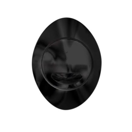 Apache Matt Black Oval Dual Flush Button
