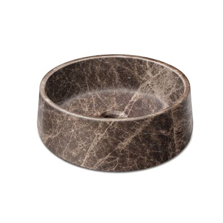 Marzio Emparador Dark Honed Marble Round Basin