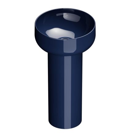 Verity Capri Gloss Round Basin & Full Pedestal