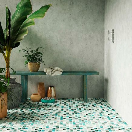 Pacific Air Blue Glass Mosaic 315x315mm