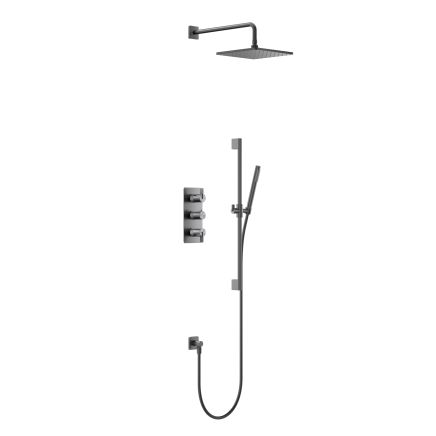 Thane Gunmetal Thermostatic Concealed Shower Pack