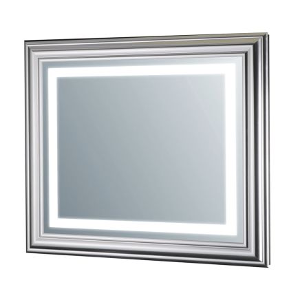 Cullin Traditional Framed Backlit LED Heated Bathroom Mirror 800x700mm