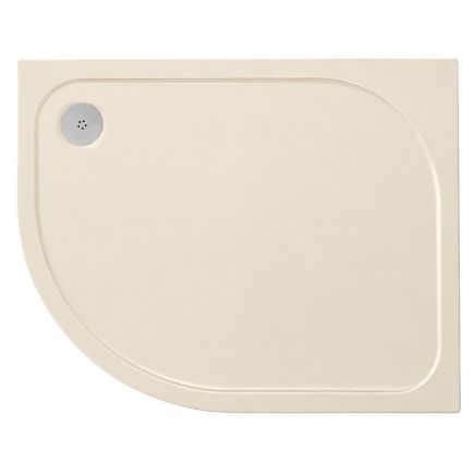 Sand Slate Effect Non Slip Left Hand Offset Quadrant Shower Tray 1000x900mm