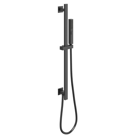 Zena Gunmetal Square Shower Slide Rail Kit