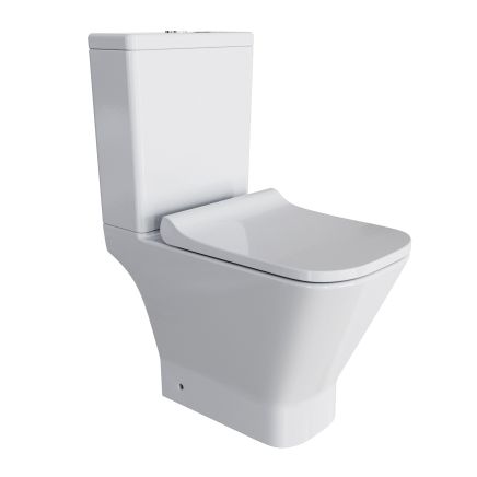 Xena Close Coupled Toilet with Soft Close Seat & CycloFlush
