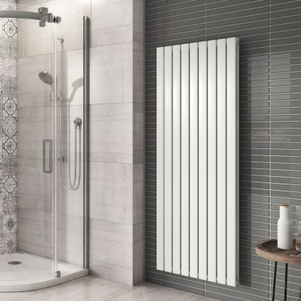 Perth White Double Vertical Flat Panel Radiator 1200x612mm