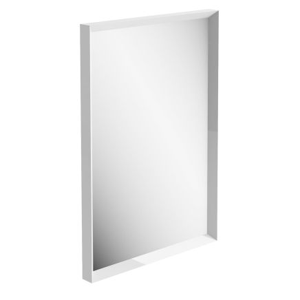 Venus White Beveled Edge Framed Bathroom Mirror 750x450mm