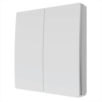White Two Way Kinetic-Push Light Switch with Receiver