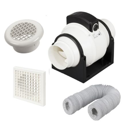 Pentonville White Premium Extractor Fan Kit