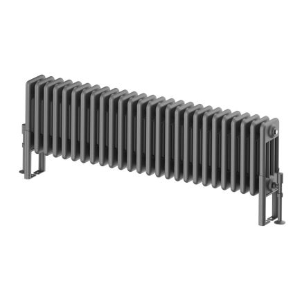 Upton Grey Quadruple Horizontal Column Radiator 300x1190mm