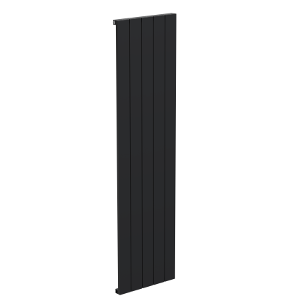 Tesoro Black Single Linear Aluminium Radiator 1800x475mm