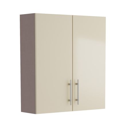 Surrey Mussel Gloss Double Door Fitted Furniture Cabinet 600mm