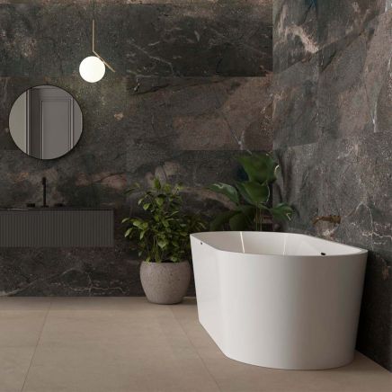 Zoltan Graphite Stone Effect Matt Porcelain Tile 600x1200mm