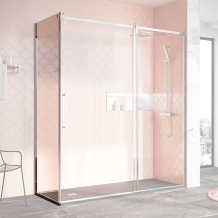 Ryland Chrome Shower Side Panel