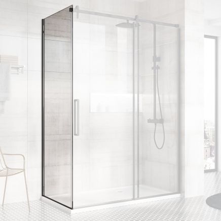 Ryland Black Shower Side Panel