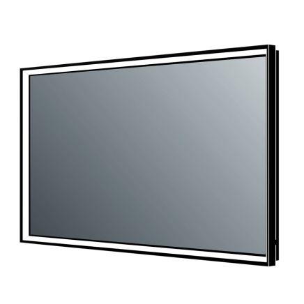 Adison Black Framed LED Backlit Heated Bathroom Mirror 1000x700mm