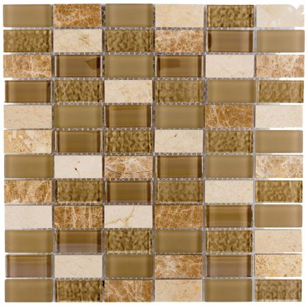 Light Beige Linear Mosaic 300x300mm