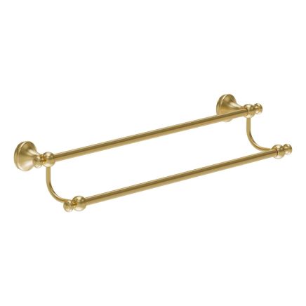 Warwick Brushed Gold Traditional Double Towel Rail