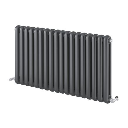 Etam Grey Vertical Column Radiator - 600x1100mm