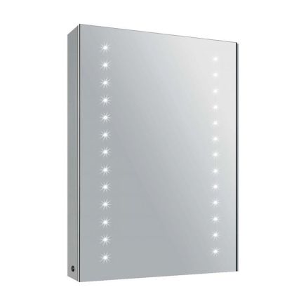 Apollo Motion Sensor Illuminated LED Heated Mirrored Bathroom Wall Cabinet 500x700mm