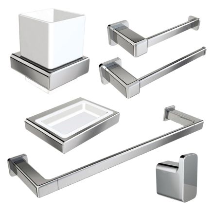 Vento Chrome 6-Piece Bathroom Accessory Set