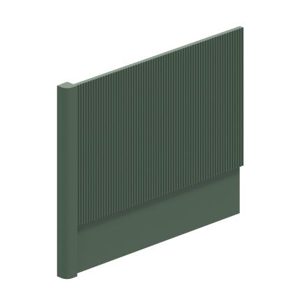 Wish Ribbed Green End Bath Panel & Corner Post