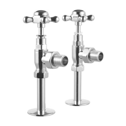 Burlington Black Angled Radiator Valves
