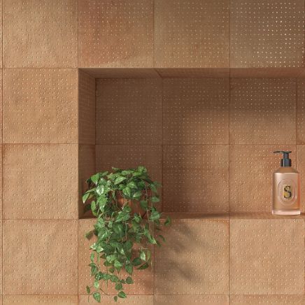 Pedro Clay Decor Spot Matt Porcelain Tile - 223x223mm
