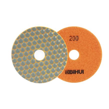 BIHUI 4" Dry Diamond Polishing Pad 200 Grit - BU-DPP420