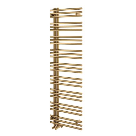 Uzon Brushed Gold Heated Towel Rail - 1600x500mm
