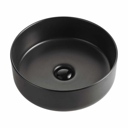 Damon Black Round Countertop Basin
