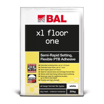 BAL XL Floor One Semi Rapid Tile Adhesive 20kg