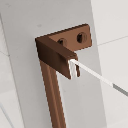 Lanka Brushed Bronze Hinged Door Support Brackets