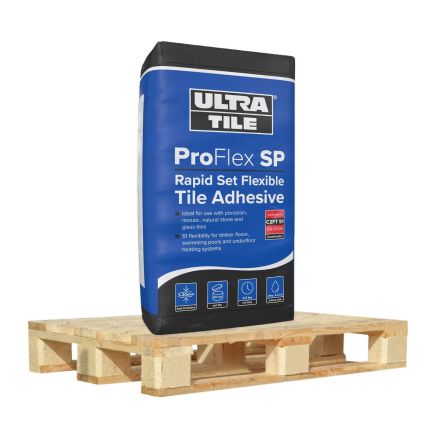 ProFlex SP S1 Grey Flexible Wall & Floor Adhesive - 20kg (Half Pallet Deal - 27 Bags)