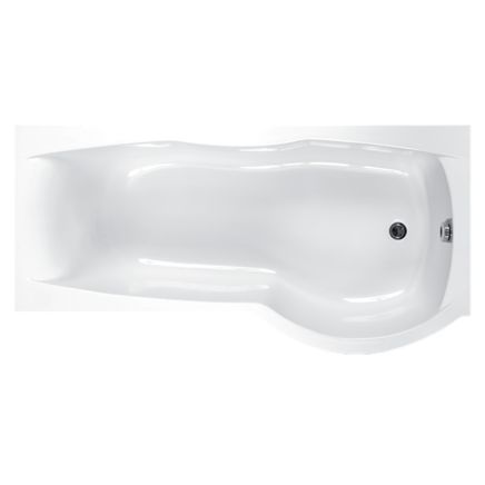 Carron Sigma Right Hand Carronite P-Shape Shower Bath 1800x750-900mm