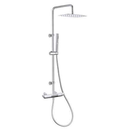 Zena Chrome Thermostatic Shower Pack with Bath Spout