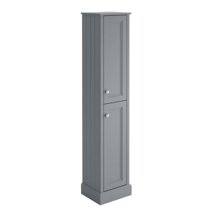 Richmond Light Grey Floor Standing Tall Bathroom Storage Cabinet