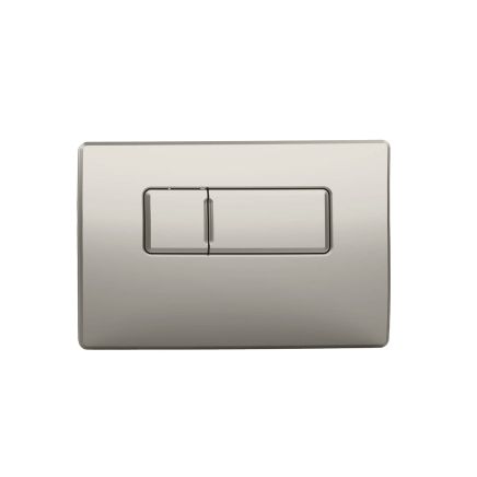 Flush Plate for 820mm Wall Hung Frame and Cistern - Brushed Nickel