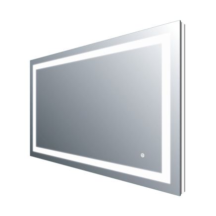 Feechi White & Blue LED Light Backlit Bathroom Mirror 1100x700mm