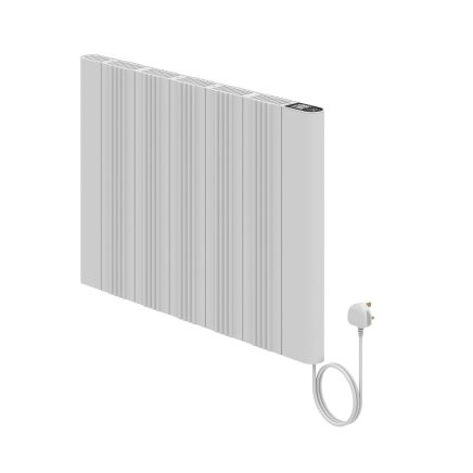 Peru White Smart Electric Panel Plug-In Heater 500x725mm