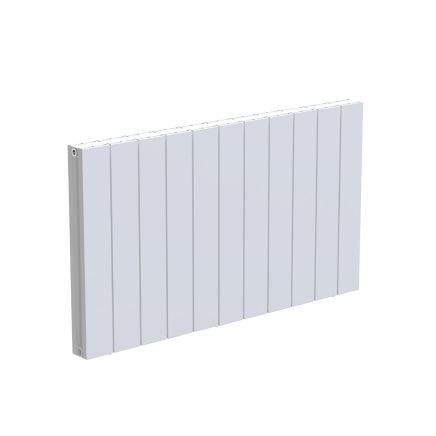 Tesoro White Textured Double Reversible Aluminium Radiator 600x1045mm