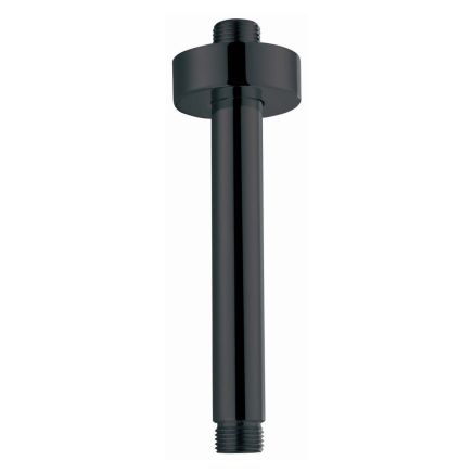 Round 250mm Ceiling Arm - Matt Black