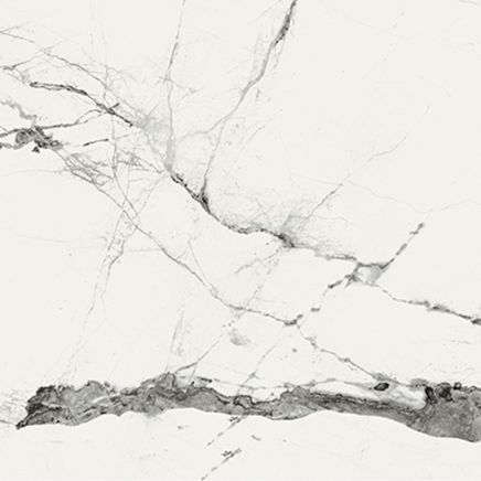 Glacier White Marble Gloss Porcelain Tile 900x900mm