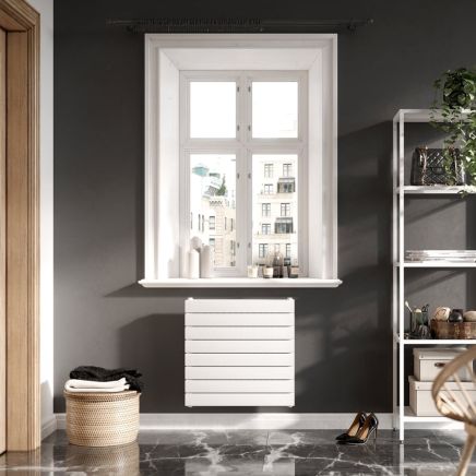 Delton White Horizontal Convector Radiator - 600x600mm