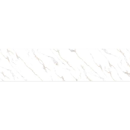 Vero Soft Carrara White Marble Waterproof Tongue & Groove Shower Wall Panel 2420x600mm