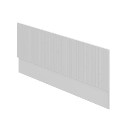 Bryce 1800mm Ribbed Matt White Front Bath Panel