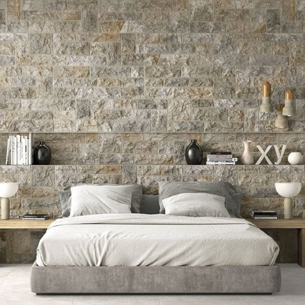 Moltisanti Noce Stone Matt Porcelain Tile 320x890mm
